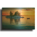 'Sunset Reset' By Rick Berk Gold Metal Wall Art