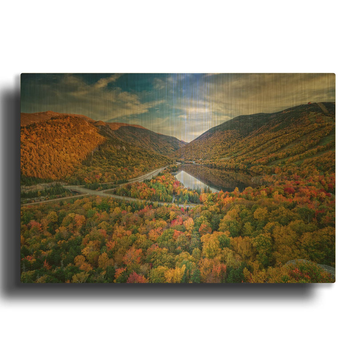 'Sunset At Artist' By Rick Berk Gold Metal Wall Art