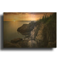'Sunrise On The Bold Coast' By Rick Berk Gold Metal Wall Art