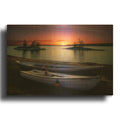 'Spring Sunset Lookout Point' By Rick Berk Gold Metal Wall Art