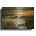 'Schoodic Point' By Rick Berk Gold Metal Wall Art