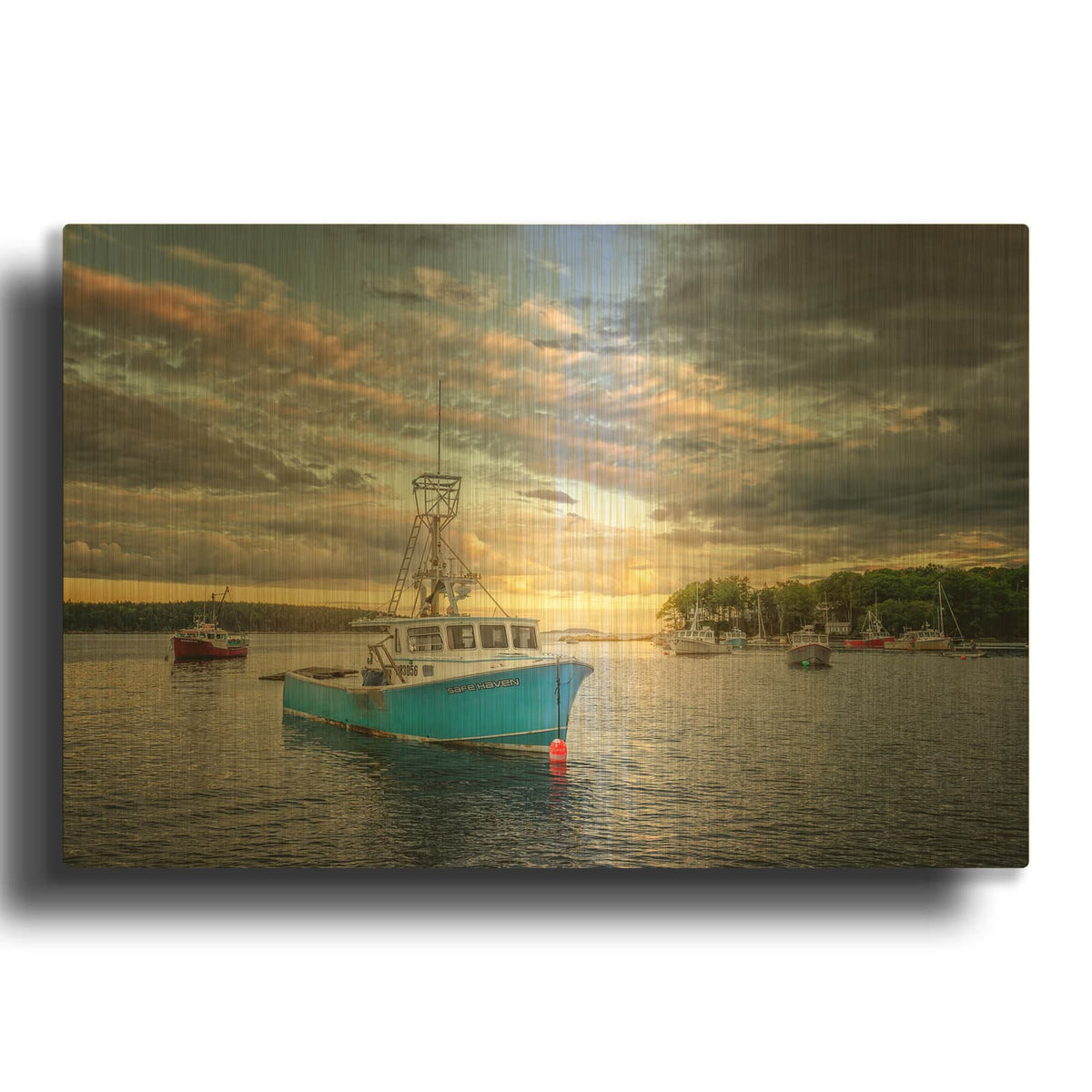 'Safe Haven' By Rick Berk Gold Metal Wall Art