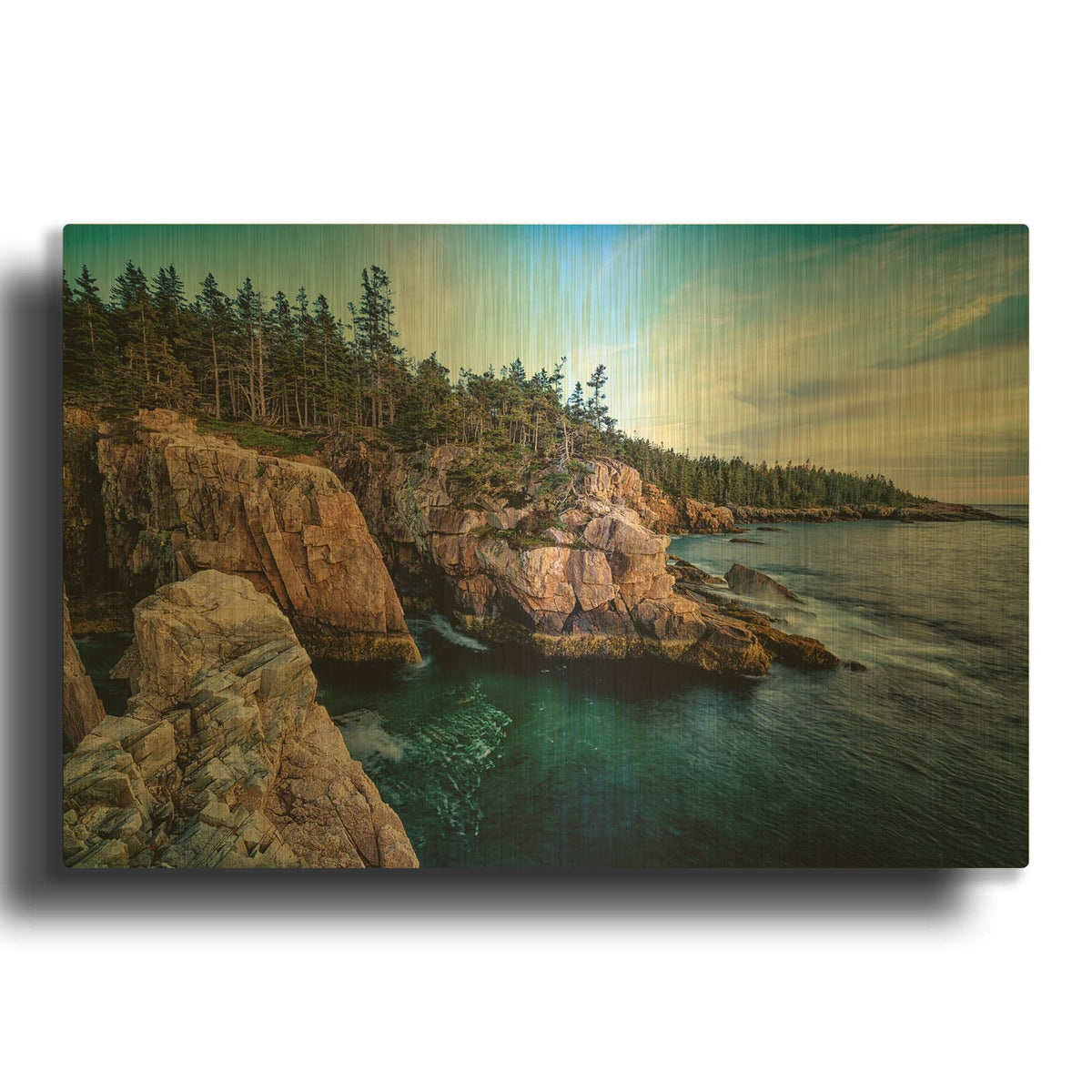 'Ravens Nest' By Rick Berk Gold Metal Wall Art