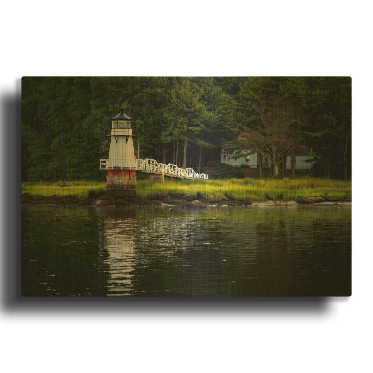 'Morning On The Kennebec' By Rick Berk Gold Metal Wall Art