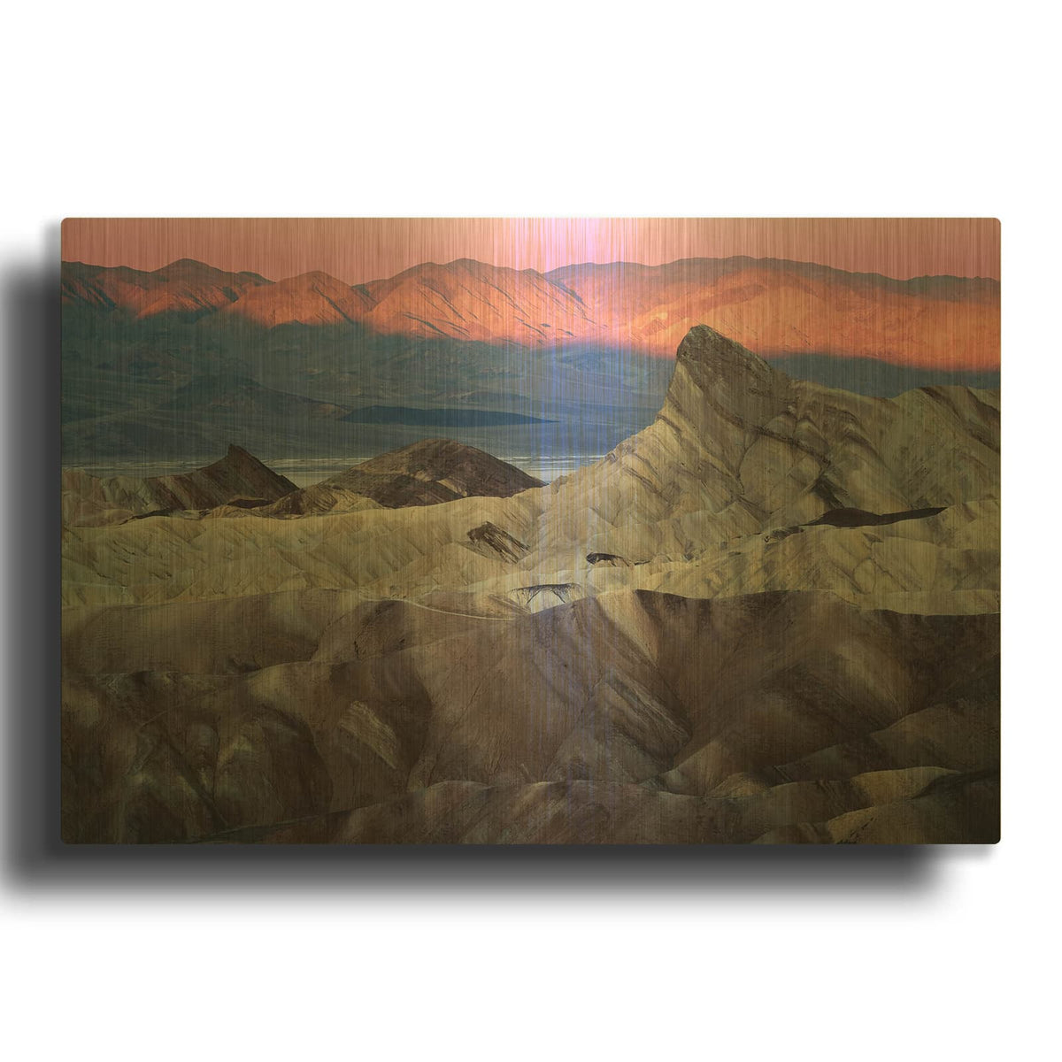 'Manly Beacon' By Rick Berk Gold Metal Wall Art