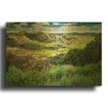 'Little Missouri Badlands' By Rick Berk Gold Metal Wall Art