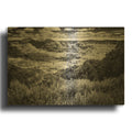 'Little Missouri Badlands B&w' By Rick Berk Gold Metal Wall Art
