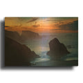'Coquille Point Twilight' By Rick Berk Gold Metal Wall Art