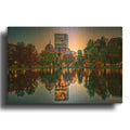 'Autumn Twilight In Boston' By Rick Berk Gold Metal Wall Art