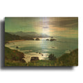 'Ecola' By Rick Berk Gold Metal Wall Art