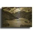 'Diablo Lake' By Rick Berk Gold Metal Wall Art