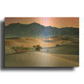 'Dawn In The Dunes' By Rick Berk Gold Metal Wall Art