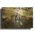 'Badlands Chiaroscuro' By Rick Berk Gold Metal Wall Art