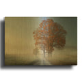 'Autumn On Hyatt Lane' By Rick Berk Gold Metal Wall Art