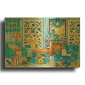 'Hanukah Living Room' By Andrea Strongwater Gold Metal Wall Art