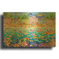 'Tropical Swim Party' By Andrea Strongwater Gold Metal Wall Art