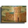 'Synagogue Wiznitz Exterior' By Andrea Strongwater Gold Metal Wall Art