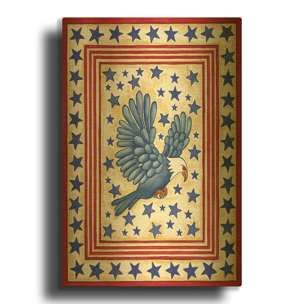 'Independence Day' By Andrea Strongwater Gold Metal Wall Art