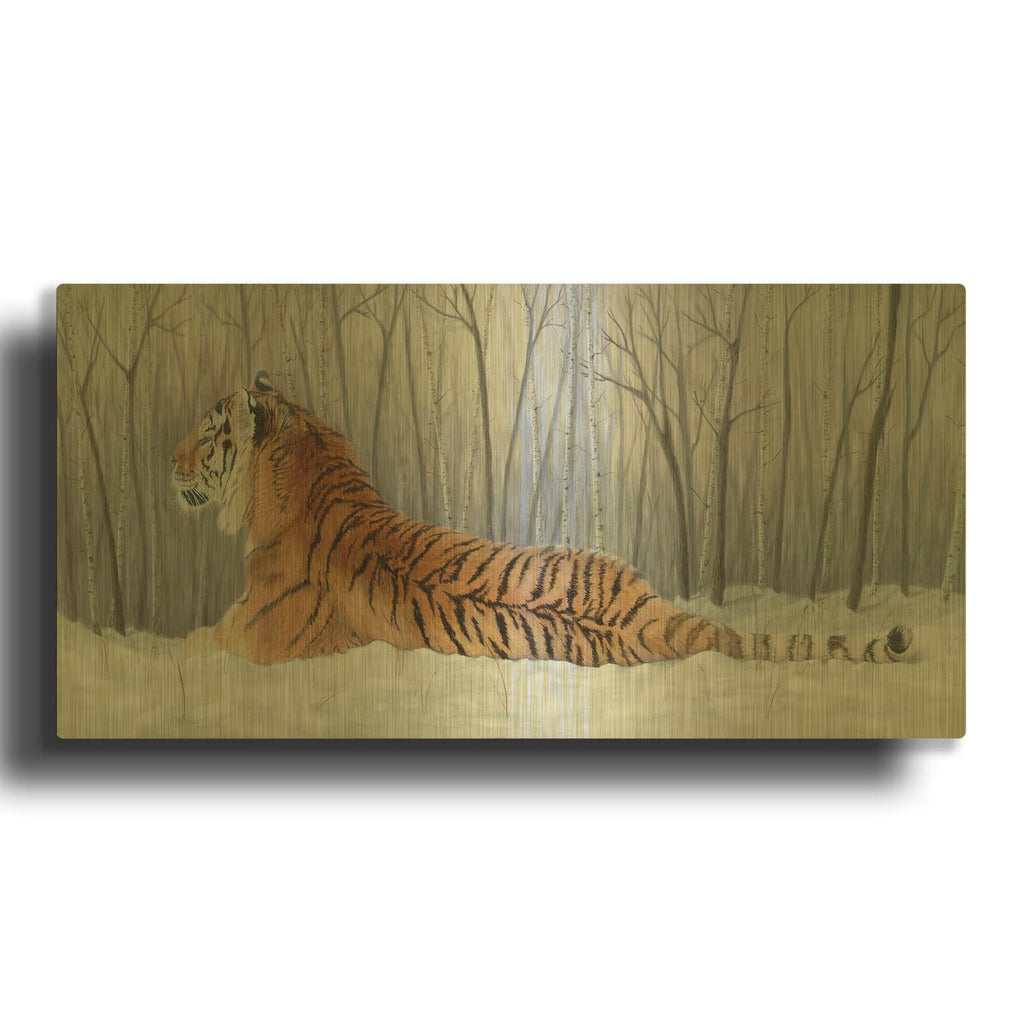 'Siberian Solitude' By Darlene Pavlovich Gold Metal Wall Art