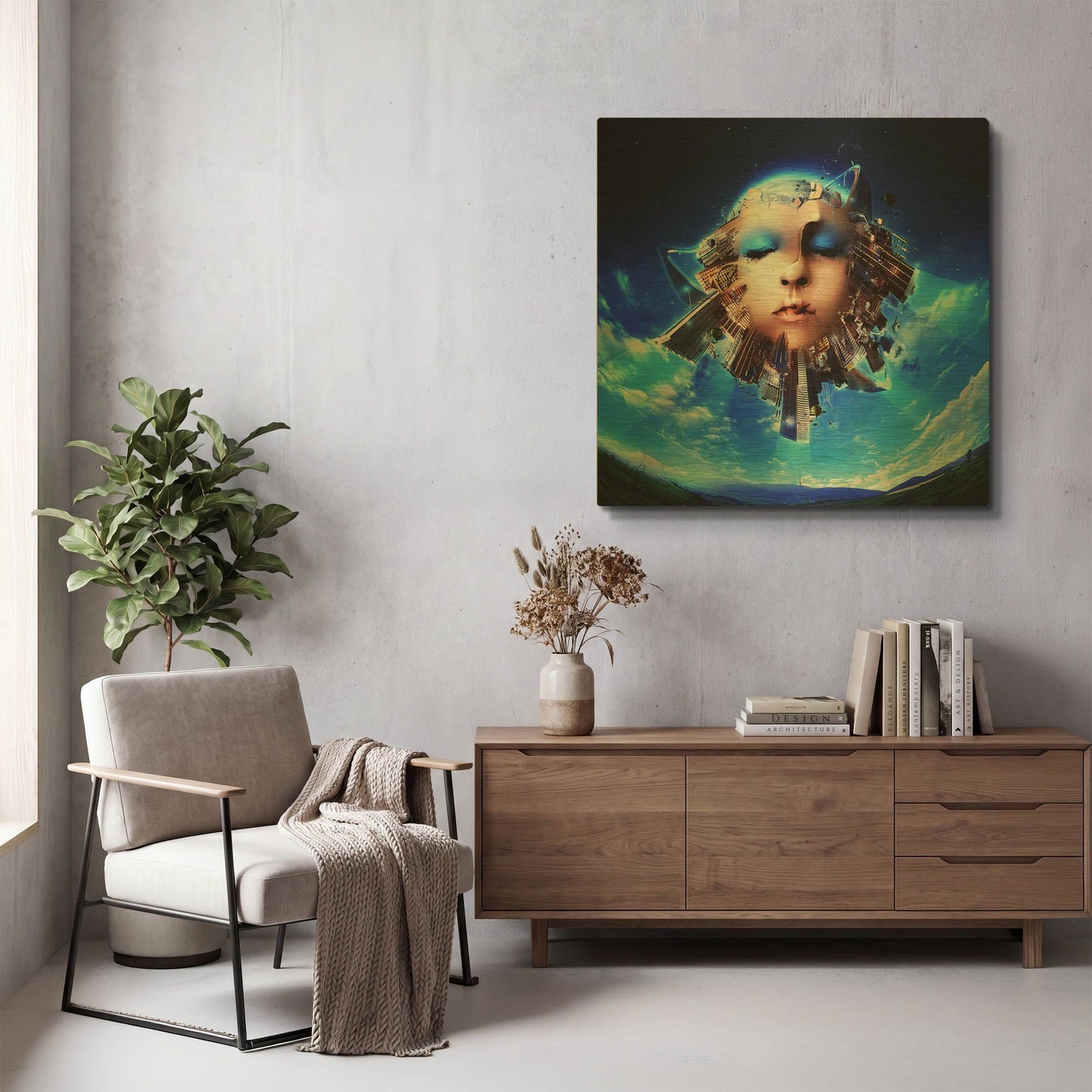 'City Of Light' By Mario Sanchez Nevado Gold Metal Wall Art