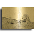 'See You See Me' By Darlene Pavlovich Gold Metal Wall Art