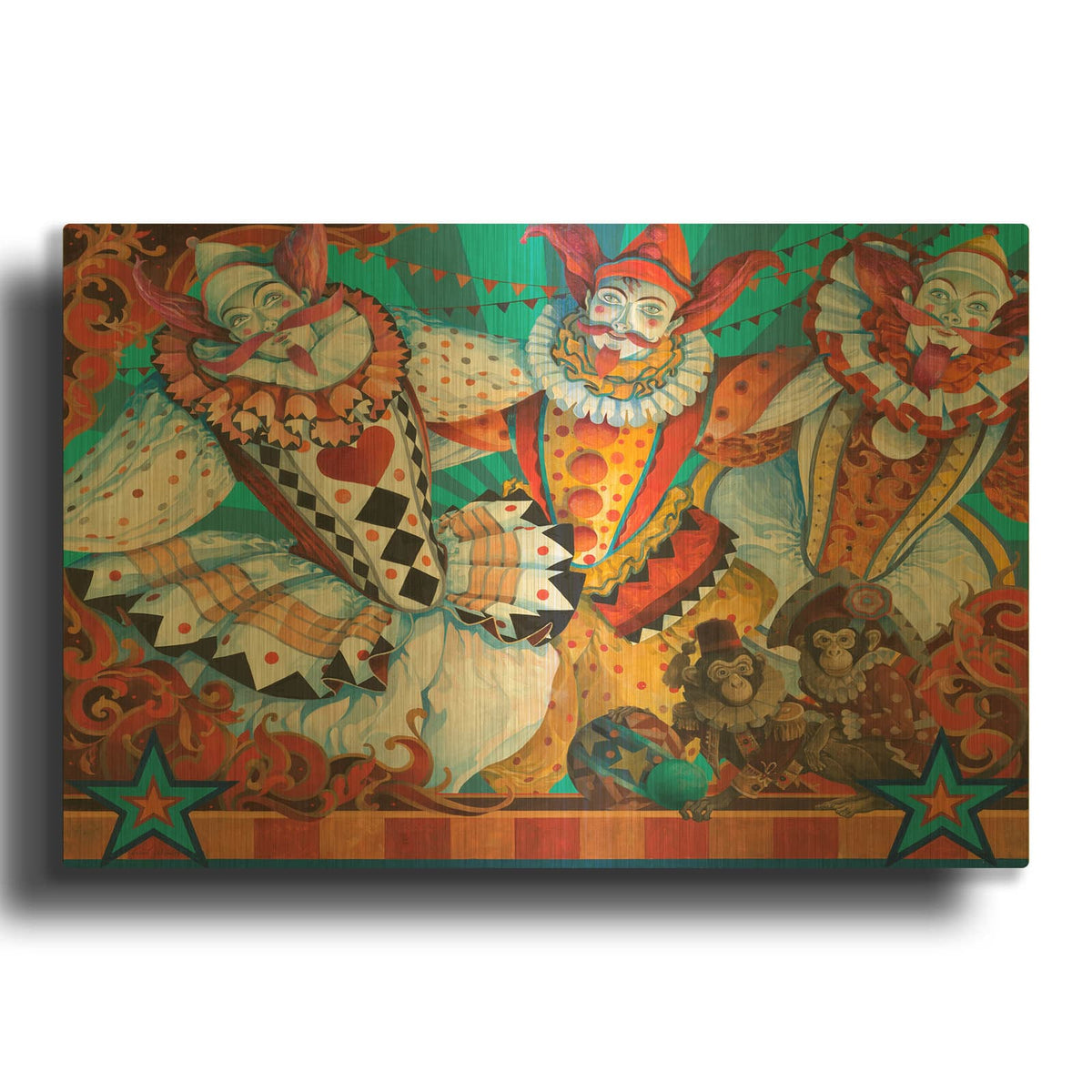 'Big Top' By David Galchutt Gold Metal Wall Art