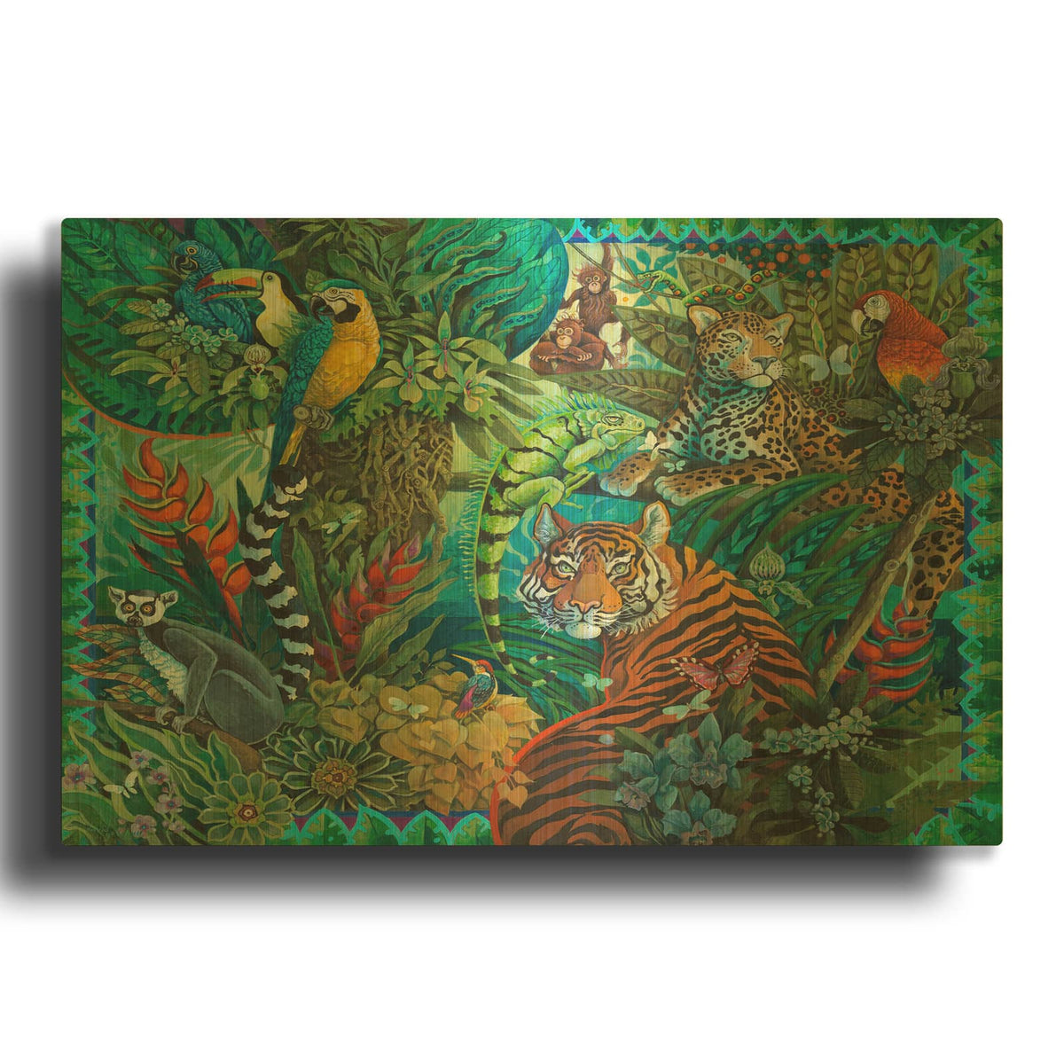 'Deep In The Dark' By David Galchutt Gold Metal Wall Art