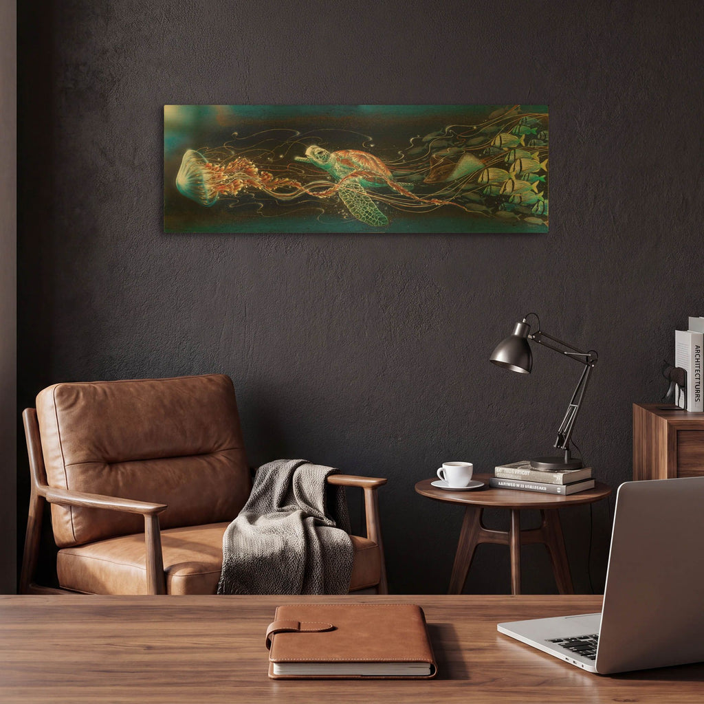 'Jelly Roll' By James Mazzotta Gold Metal Wall Art