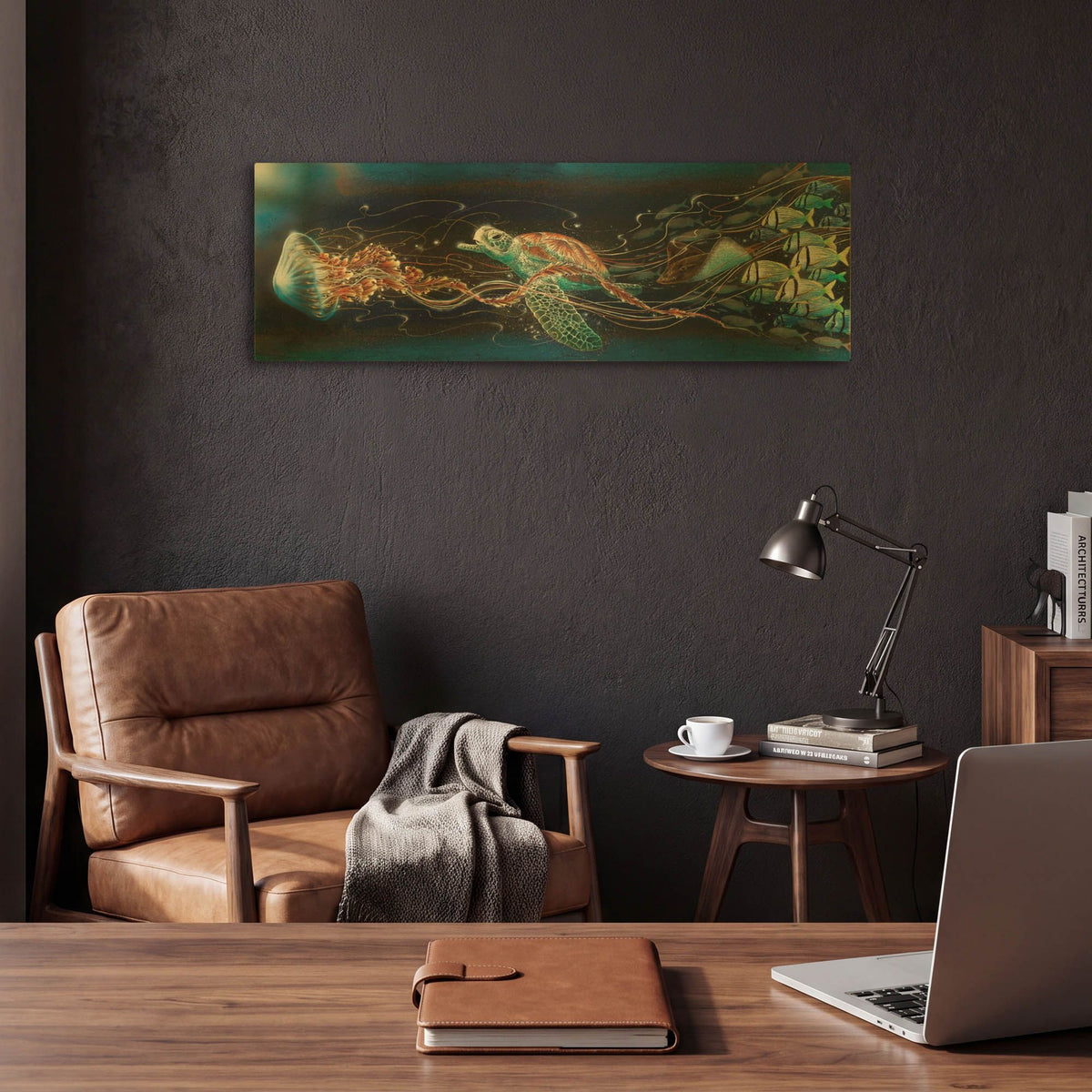'Jelly Roll' By James Mazzotta Gold Metal Wall Art