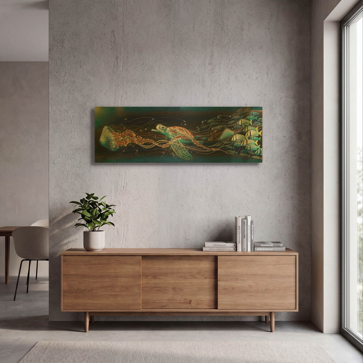 'Jelly Roll' By James Mazzotta Gold Metal Wall Art