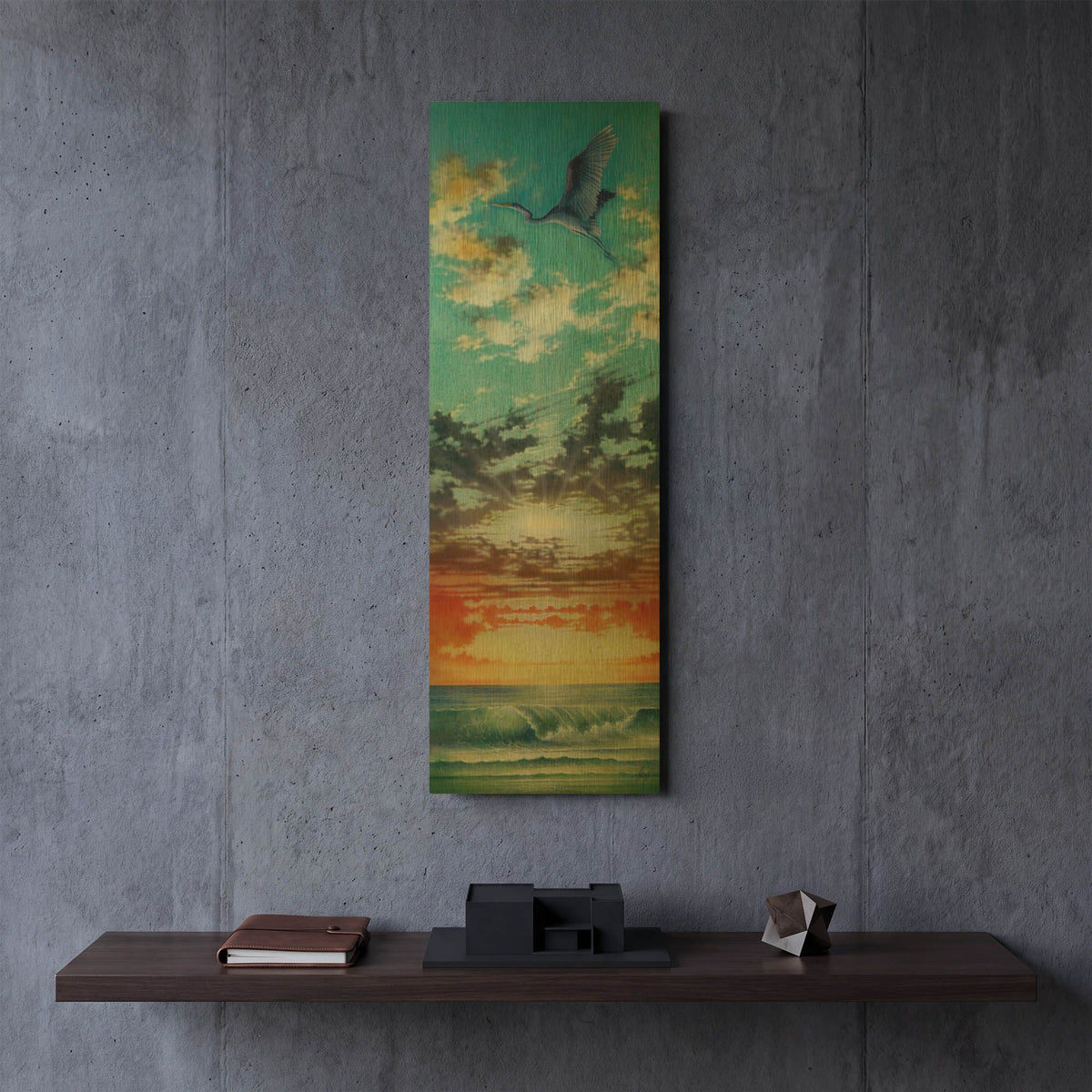 'Island ArrIVal' By James Mazzotta Gold Metal Wall Art