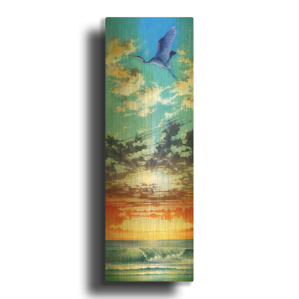 'Island ArrIVal' By James Mazzotta Gold Metal Wall Art