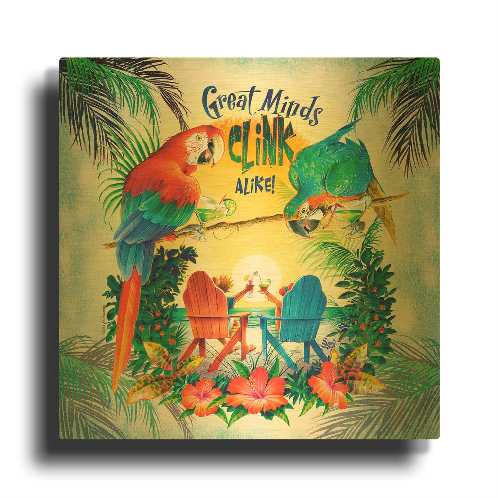 'Great Minds' By James Mazzotta Gold Metal Wall Art