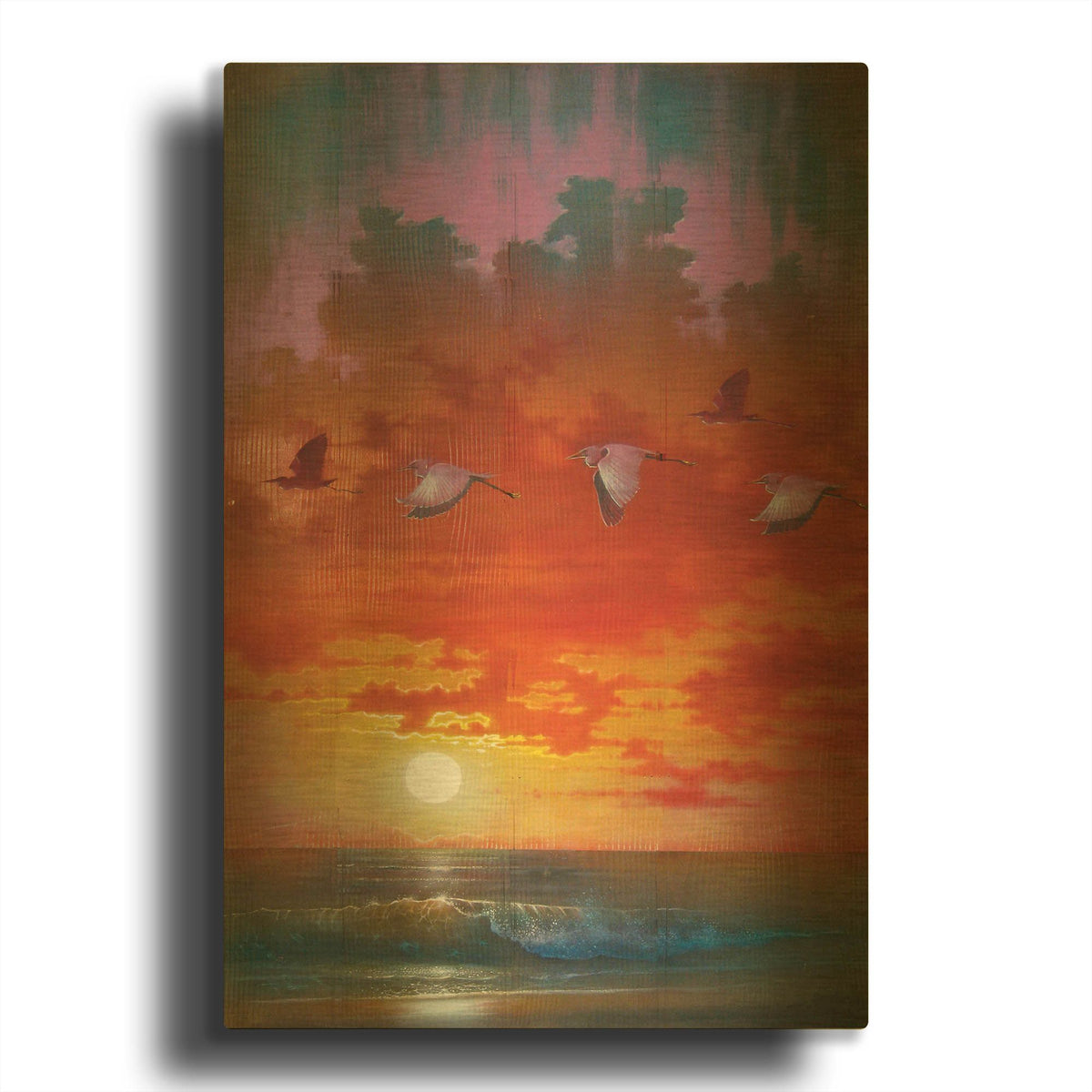 'Flight Home' By James Mazzotta Gold Metal Wall Art