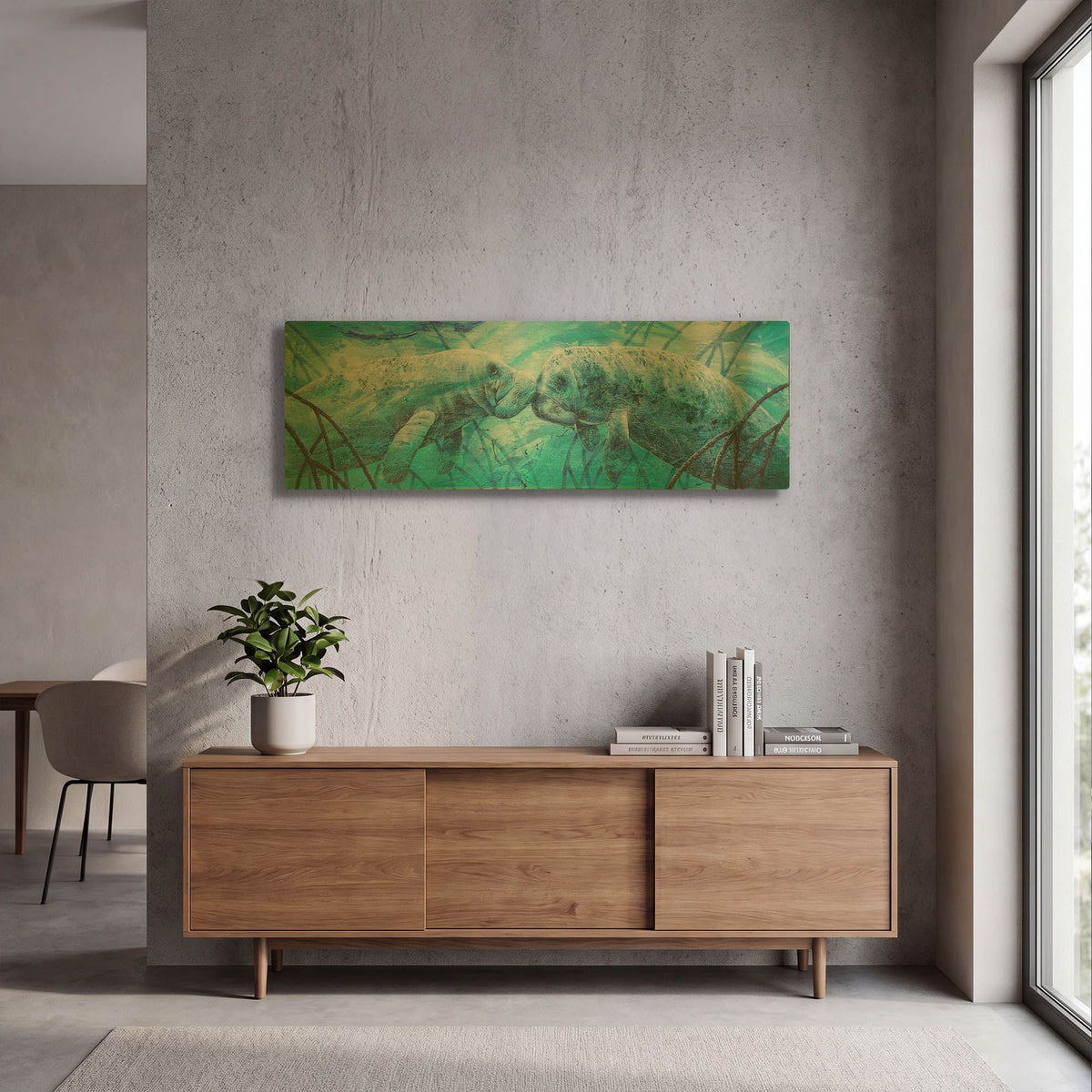 'Face Time' By James Mazzotta Gold Metal Wall Art