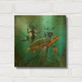 'Driftin The Night Away' By James Mazzotta Gold Metal Wall Art