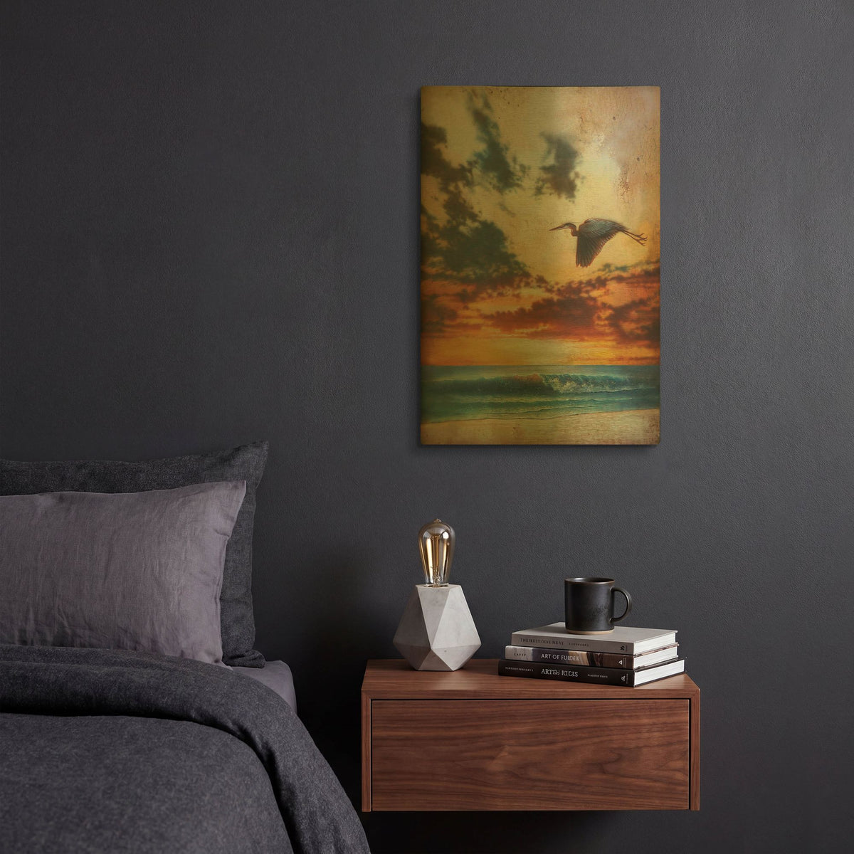 'Bird Of Paradise' By James Mazzotta Gold Metal Wall Art