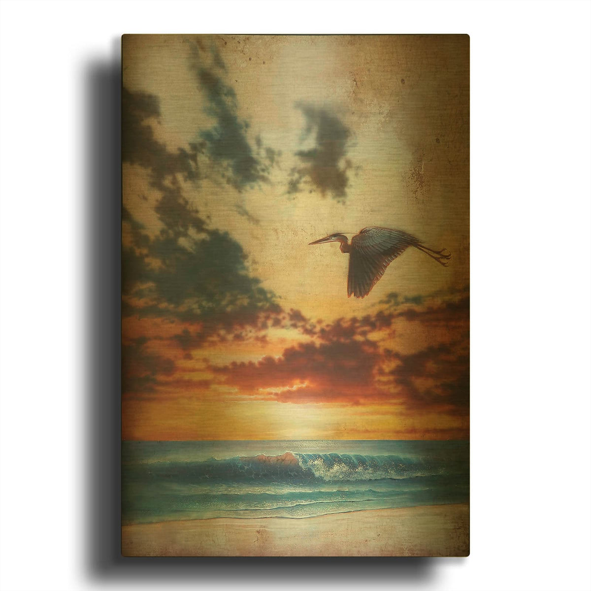 'Bird Of Paradise' By James Mazzotta Gold Metal Wall Art