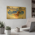 'Relax Rod' By James Mazzotta Gold Metal Wall Art