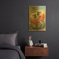 'Duck Canoe' By James Mazzotta Gold Metal Wall Art