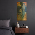 'Sundown Touchdown' By James Mazzotta Gold Metal Wall Art