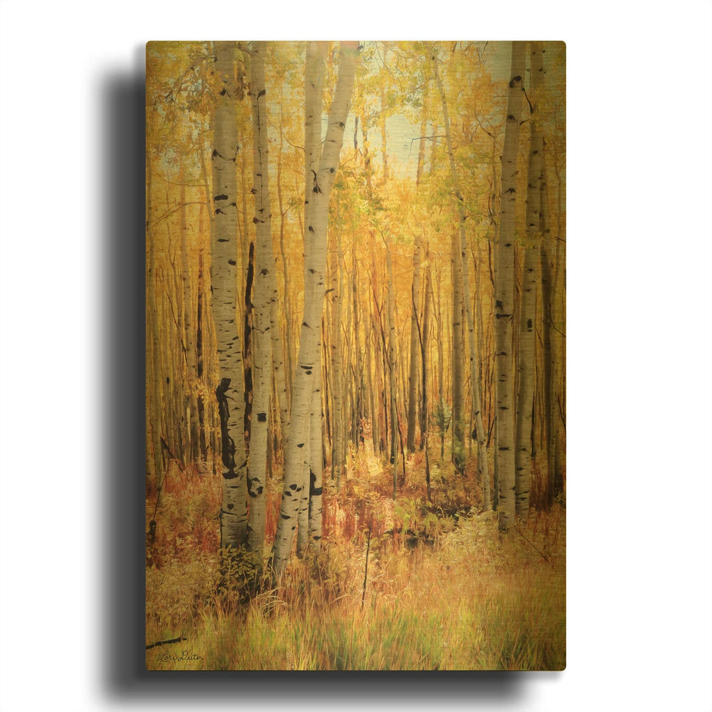 'Solid Gold II' By Lori Deiter Gold Metal Wall Art