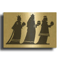 'Three Kings 2' By Tis the season Gold Metal Wall Art