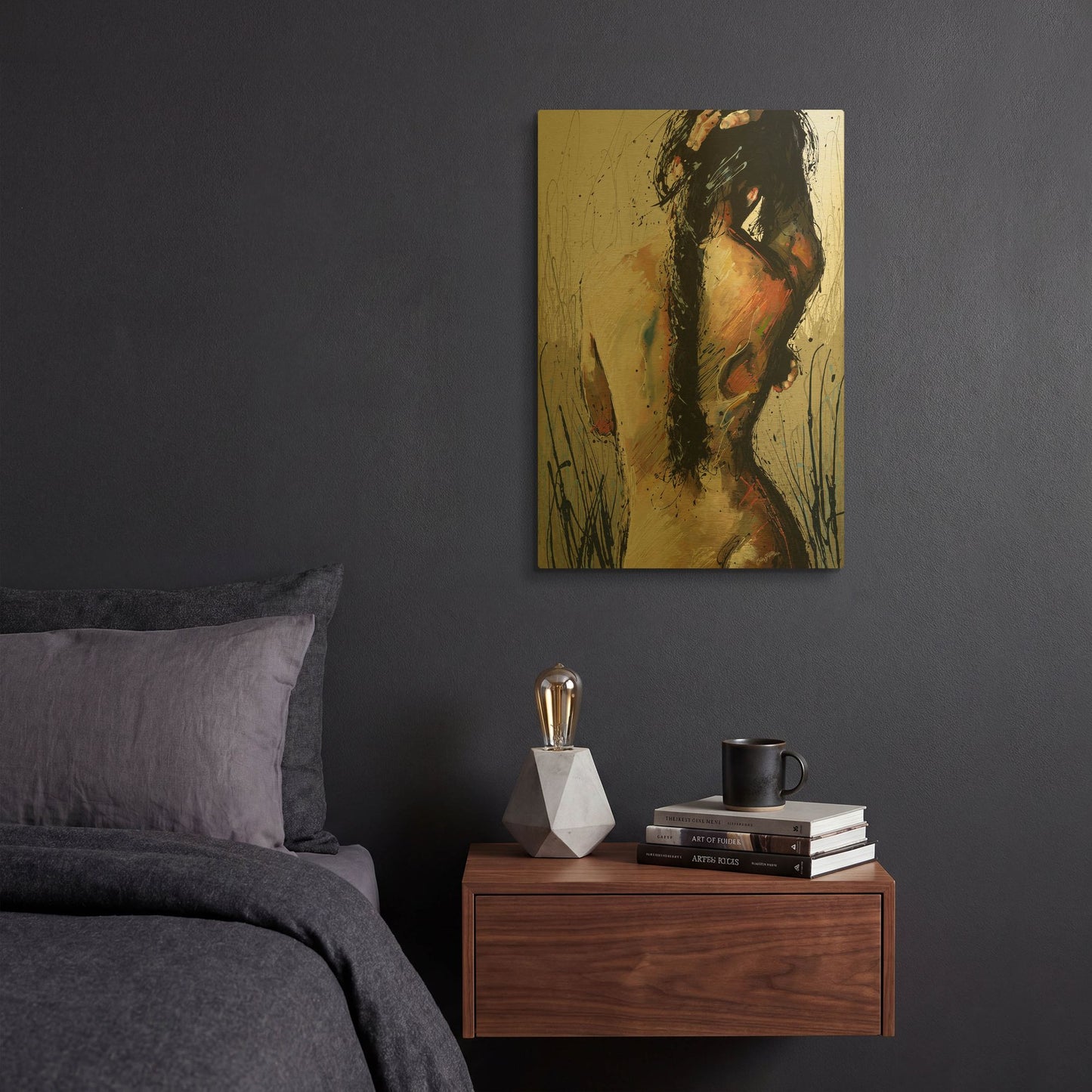 'Mother Ganges' By Colin John Staples Gold Metal Wall Art