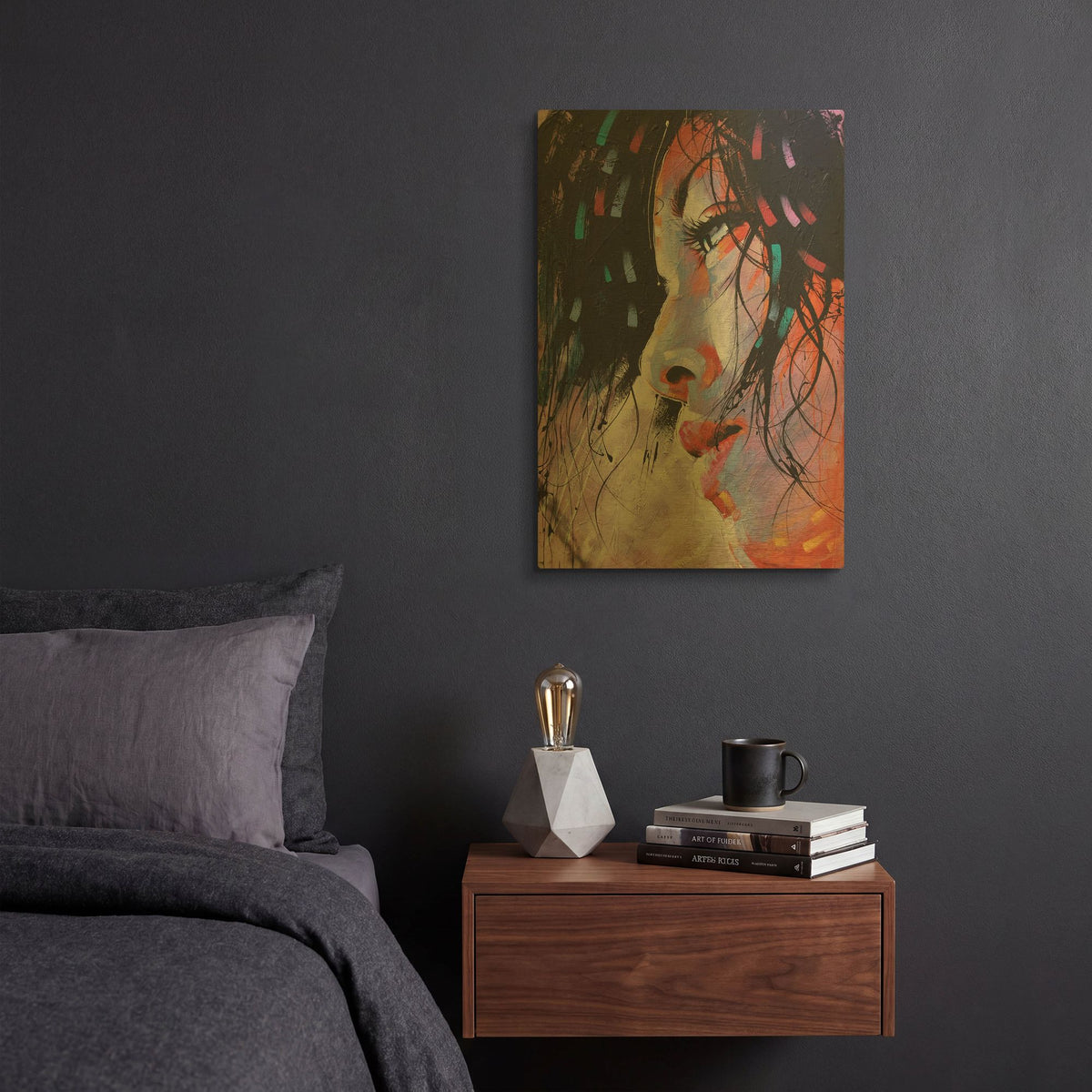 'Nidia' By Colin John Staples Gold Metal Wall Art