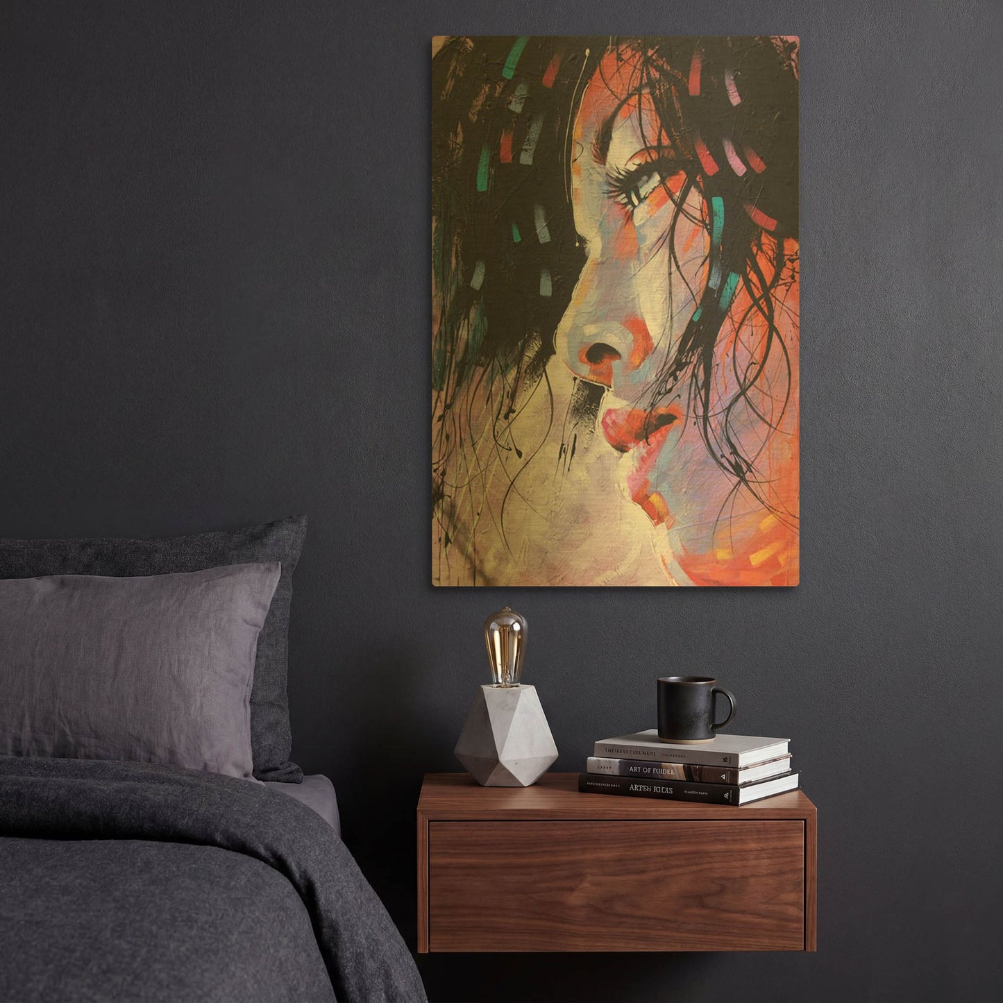 'Nidia' By Colin John Staples Gold Metal Wall Art