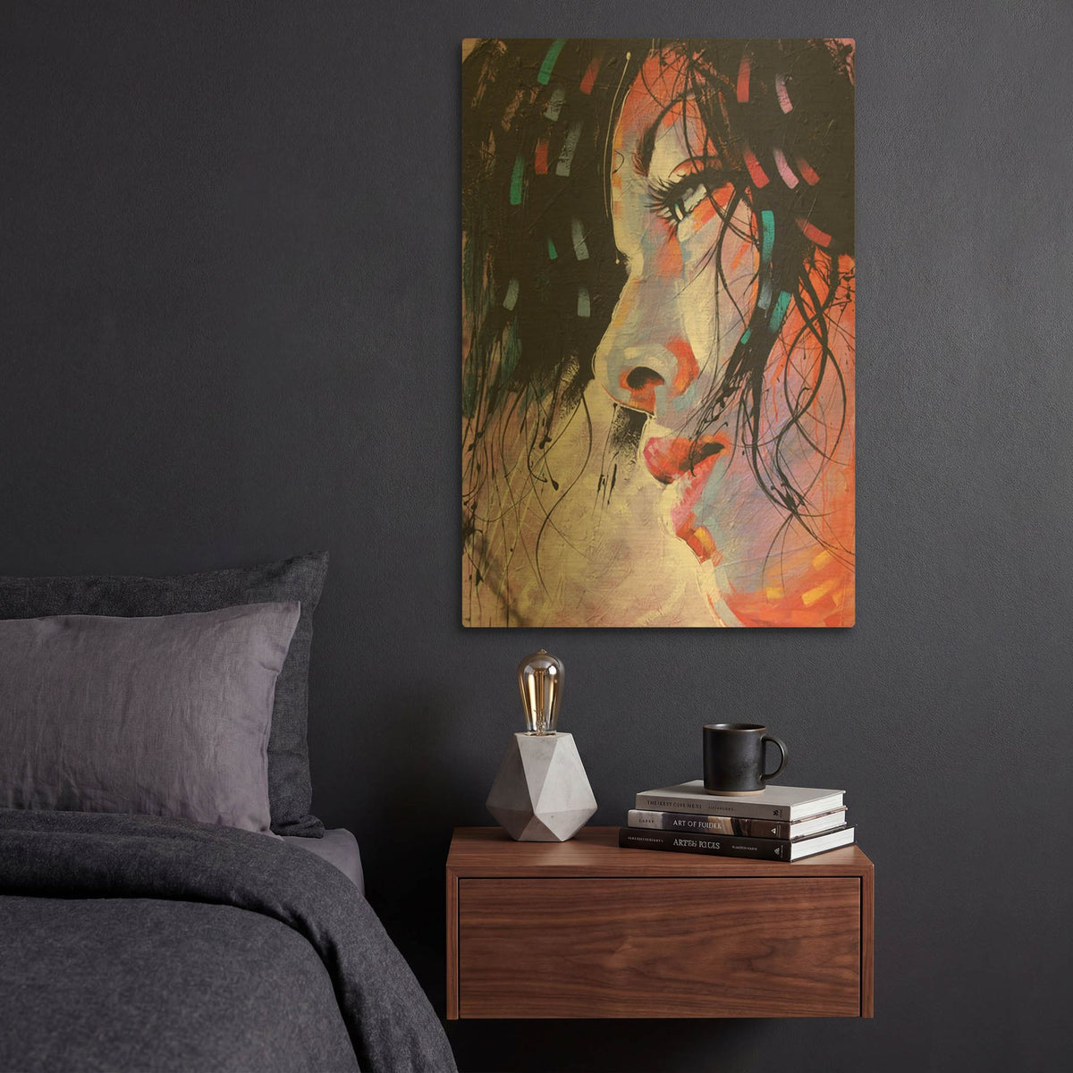 'Nidia' By Colin John Staples Gold Metal Wall Art