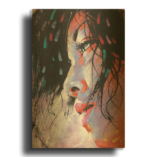 'Nidia' By Colin John Staples Gold Metal Wall Art