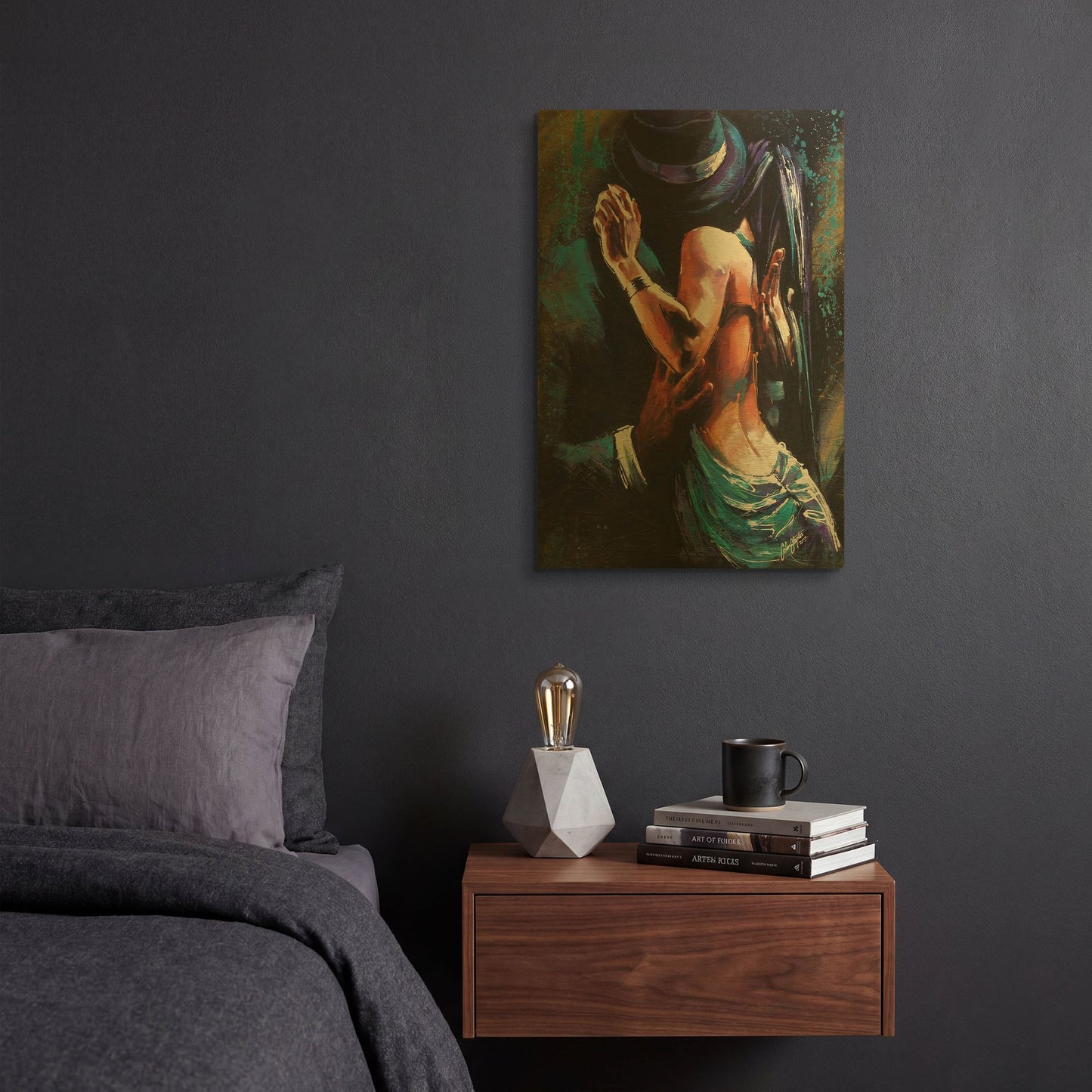 'Passional' By Colin John Staples Gold Metal Wall Art