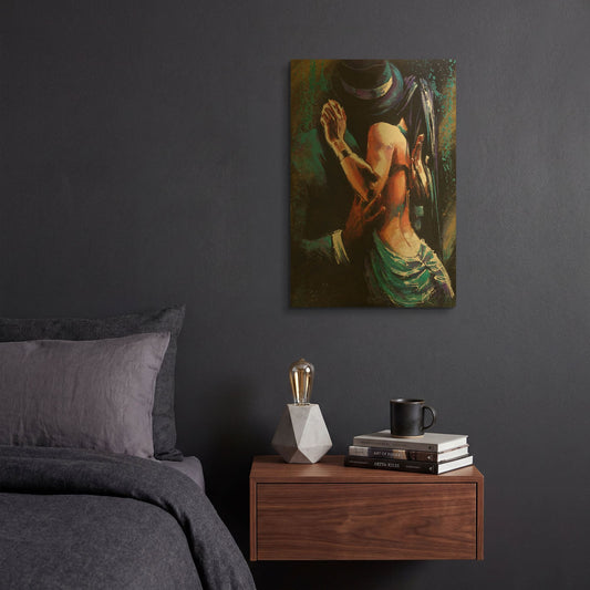 'Passional' By Colin John Staples Gold Metal Wall Art